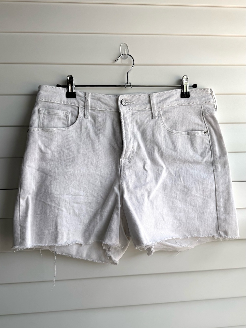 White Denim Women’s Shorts - Classic Cut
